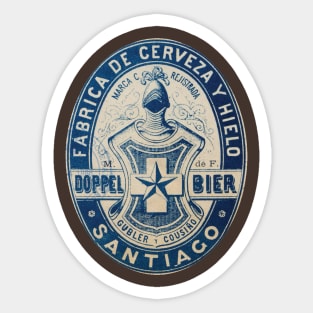 Fabrica De Cerveza Hielo Doppel Bier Santiago Sticker